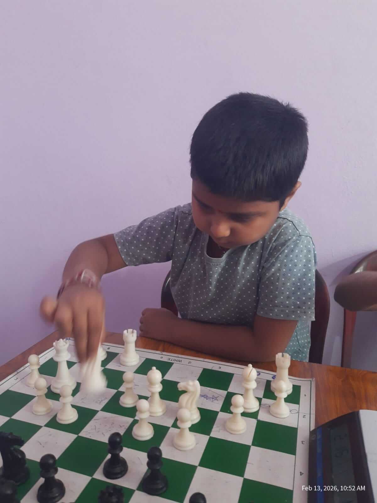 Student receiving certificate